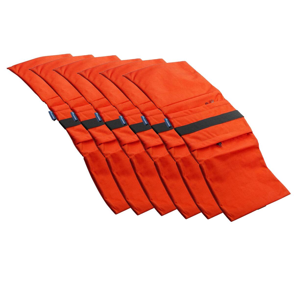 Flashpoint - Empty Saddle Sandbag, Water-Resistant Cordura Nylon - (27 lb Capacity, Orange) (6 Pack)