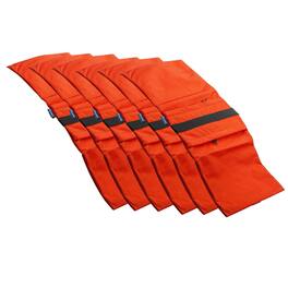 Flashpoint - Empty Saddle Sandbag, 27 lbs Capacity, Orange, 6-Pack