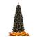 Alt View 18. Costway - 6ft Pre-lit PVC Christmas Pencil Tree w/ 300 LED Lights - Black.