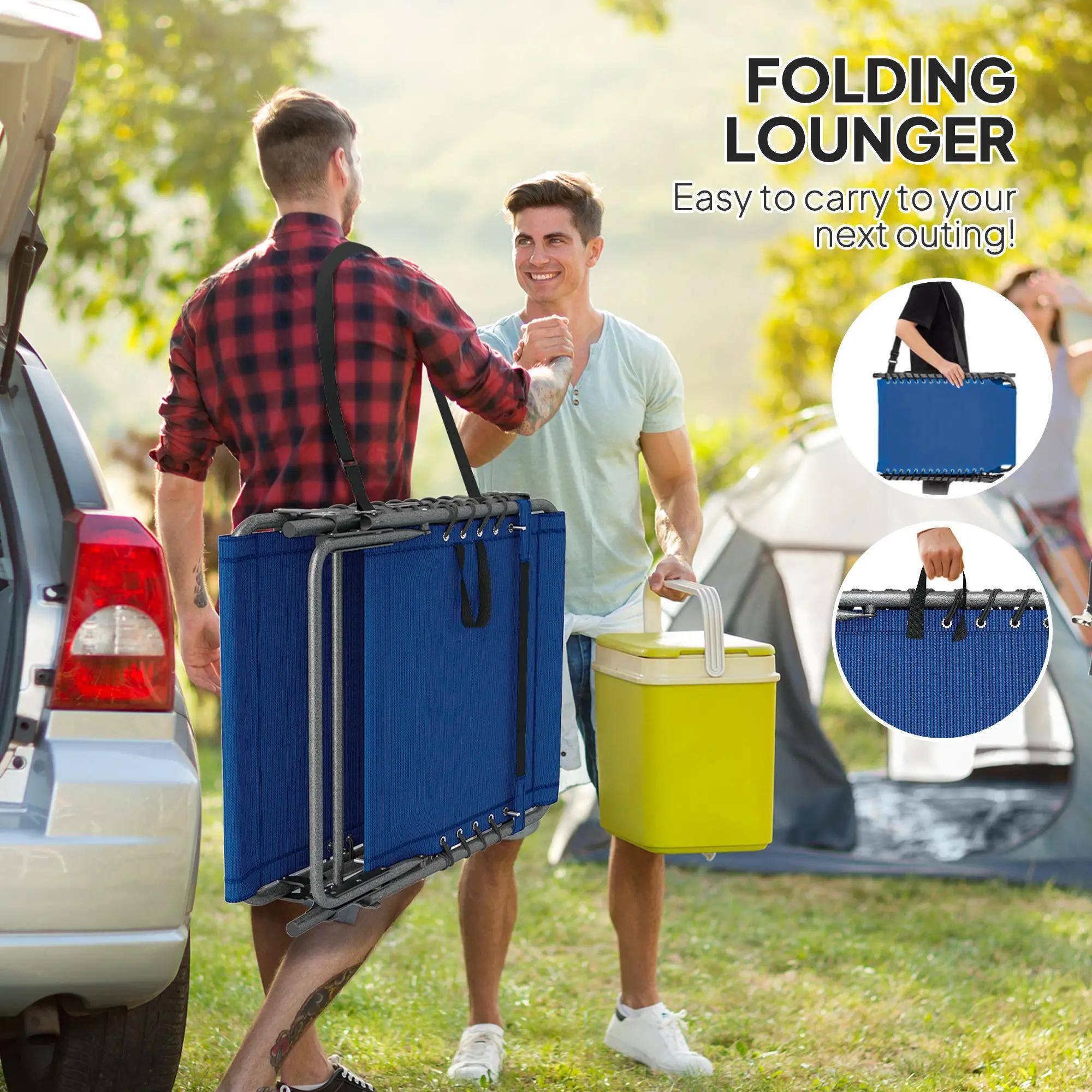 FOLDING LOUNGER
Easy to carry to your next outing!