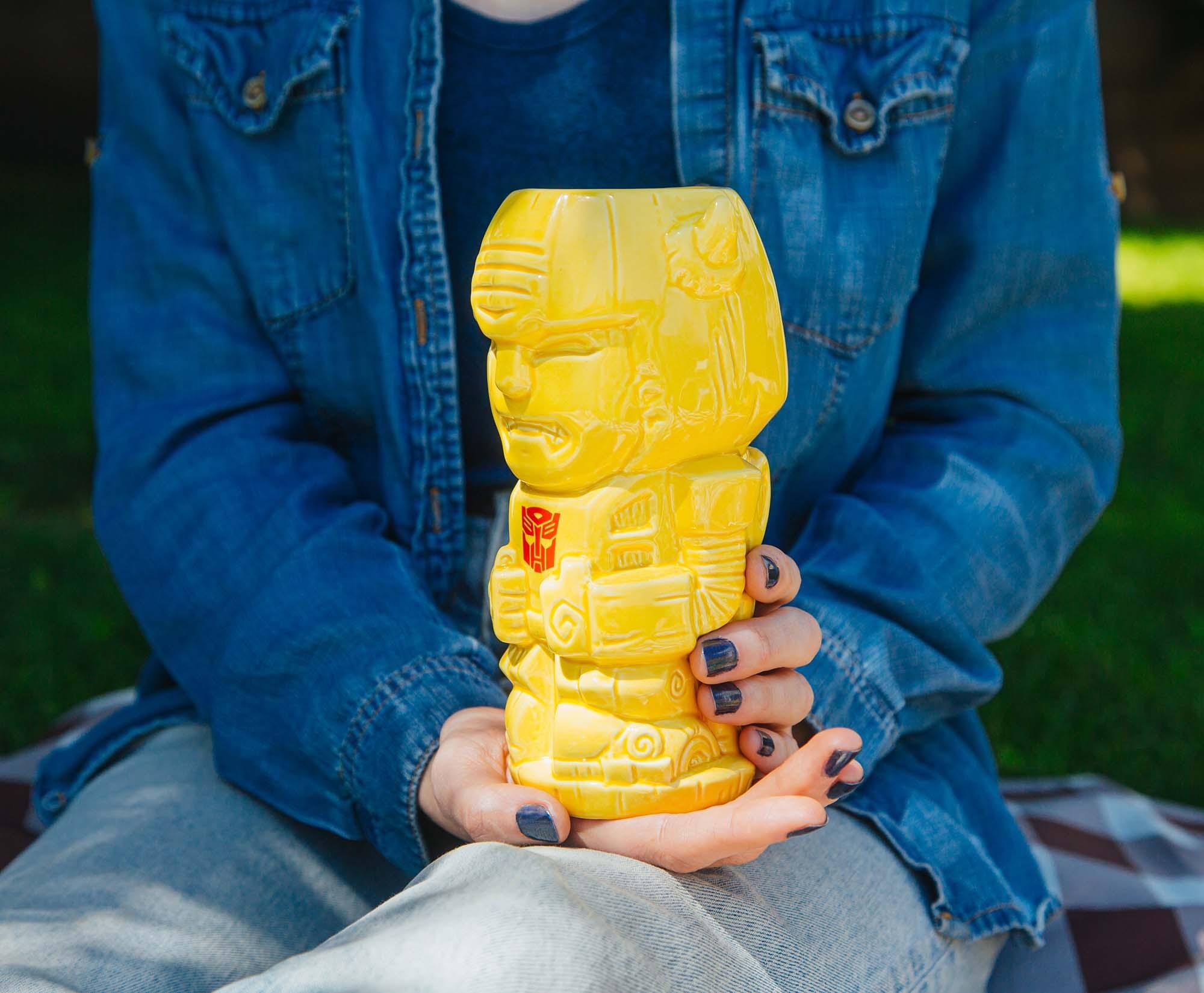 Alt View 4. Transformers - Geeki Tikis Transformers Bumblebee Ceramic Mug | Holds 16 Ounces - Yellow.