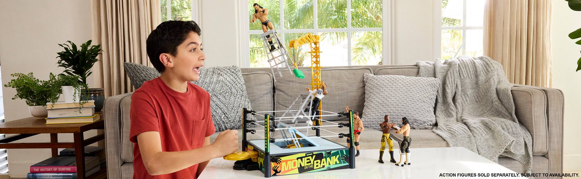 The History of Surfing  
MONEY IN THE BANK  
ACTION FIGURES SOLD SEPARATELY. SUBJECT TO AVAILABILITY.