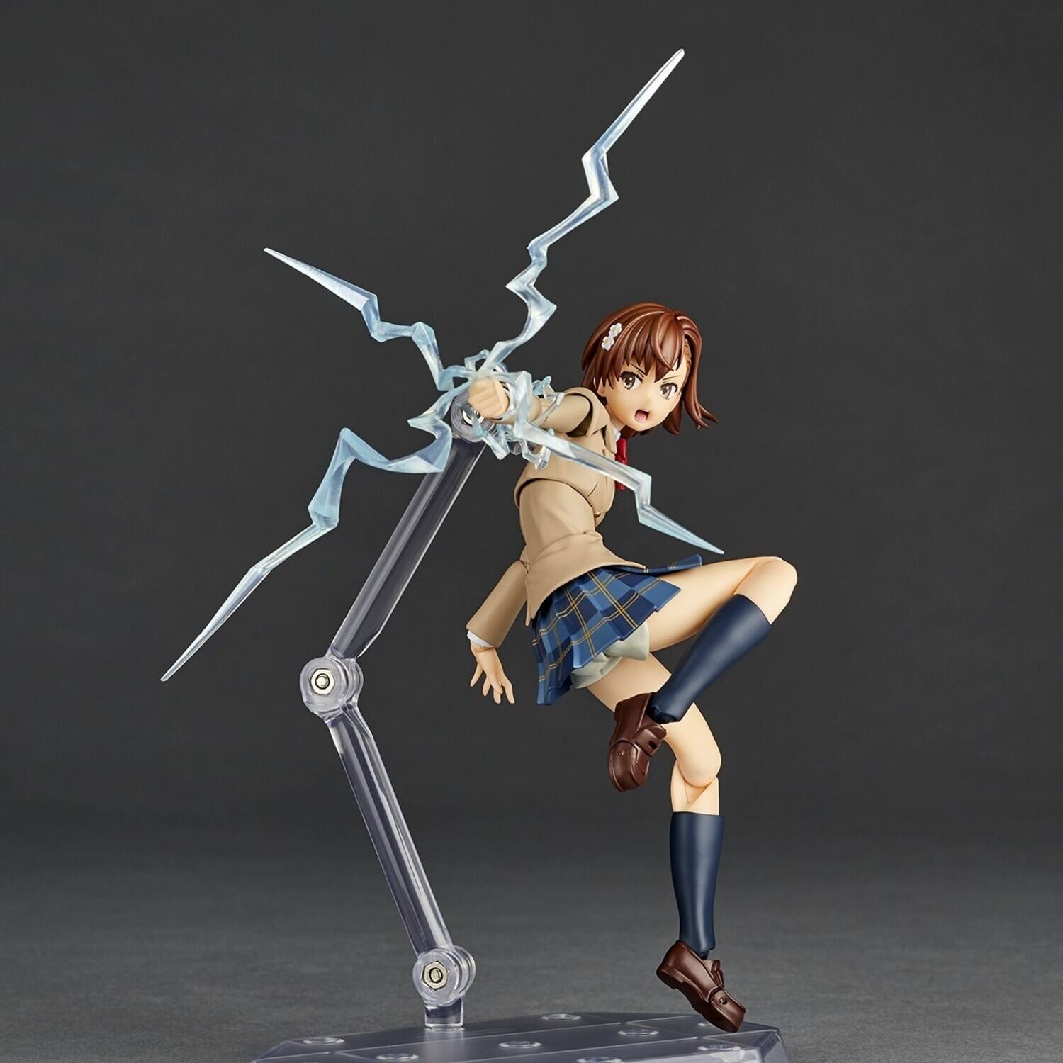 Alt View 3. PopMarket - Kaiyodo - A Certain Scientific Railgun - Revoltech Amazing Yamaguchi - Mikoto Misaka Winter Ver. - Collectibles - Multicolor.
