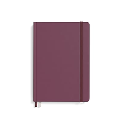 Alt View 3. TRU RED - Medium Hard Cover Ruled Journal, 5 1/2" x 8", Purple - Purple.