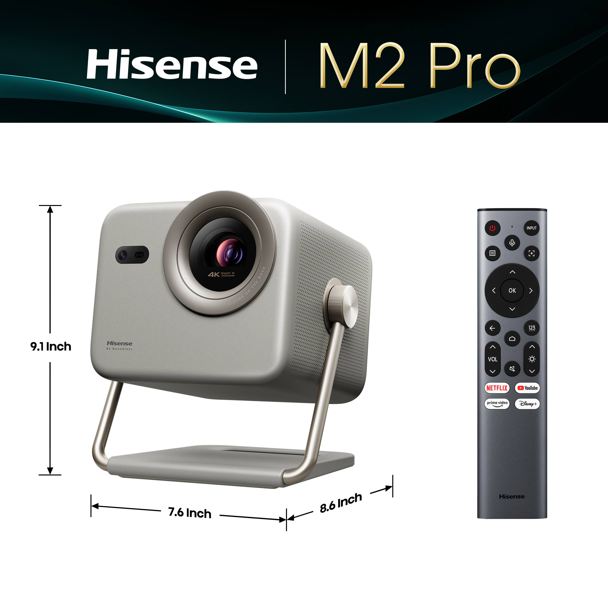Hisense M2 Pro C nnUt 4K | - I BTPE 3 CINUE OK 125 9.1 Inch Hisense - Cowar VOL D NETFLIX da l 1 - Disney 7.6 Inch 8.6 Inch Hisense