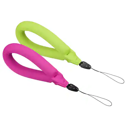 Front. Unique Bargains - Floating Wrist Strap, 2pcs Neoprene Waterproof Lightweight 250g Buoyancy Wristband for Underwater Camera Swimming - Pink, Green.