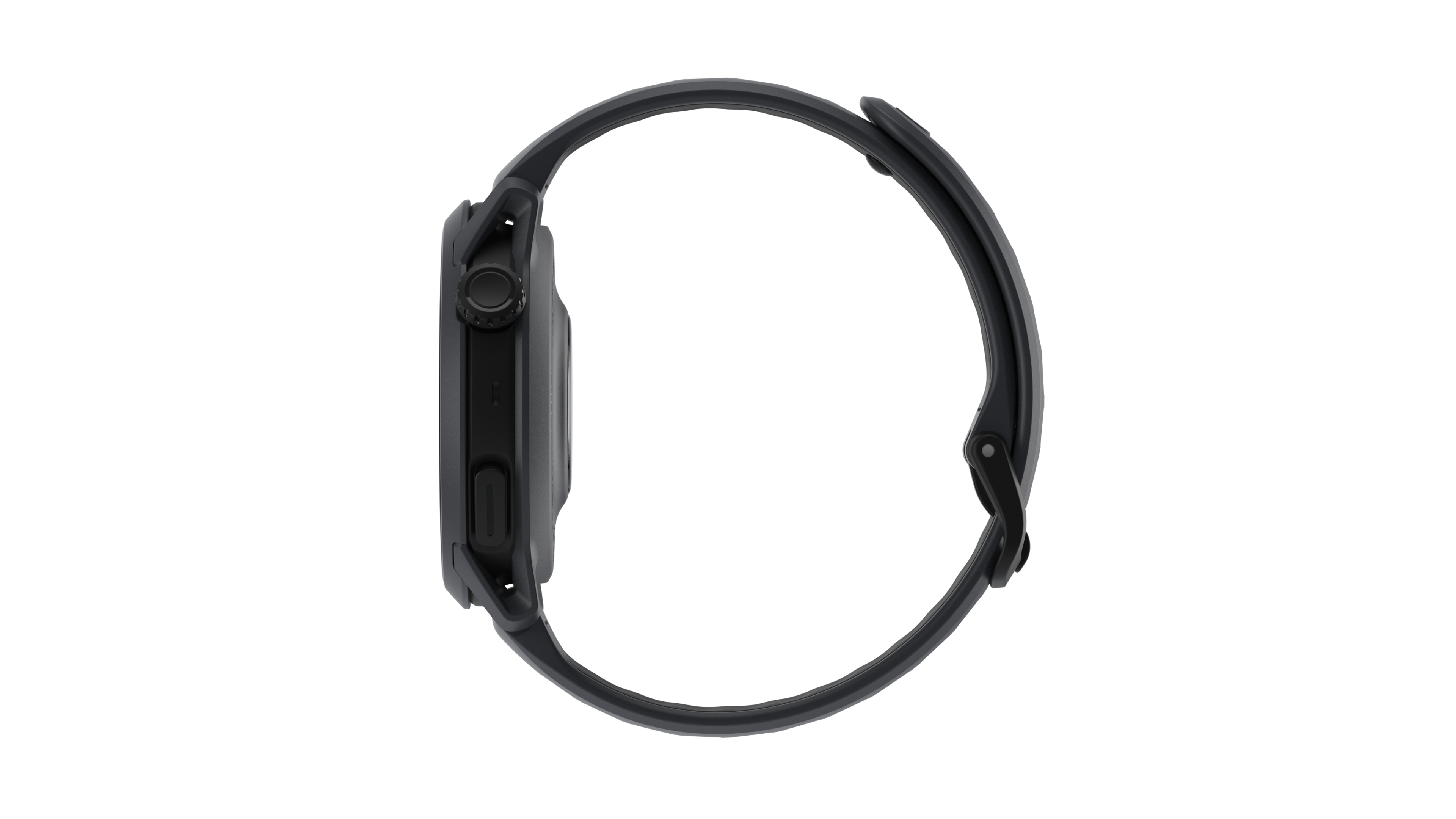 Left. COROS - COROS PACE 4 GPS Sport Watch - Silicone Black - Black.