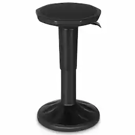 Costway - Wobble Chair Height Adjustable Active Learning Stool Sitting Home Office - Black