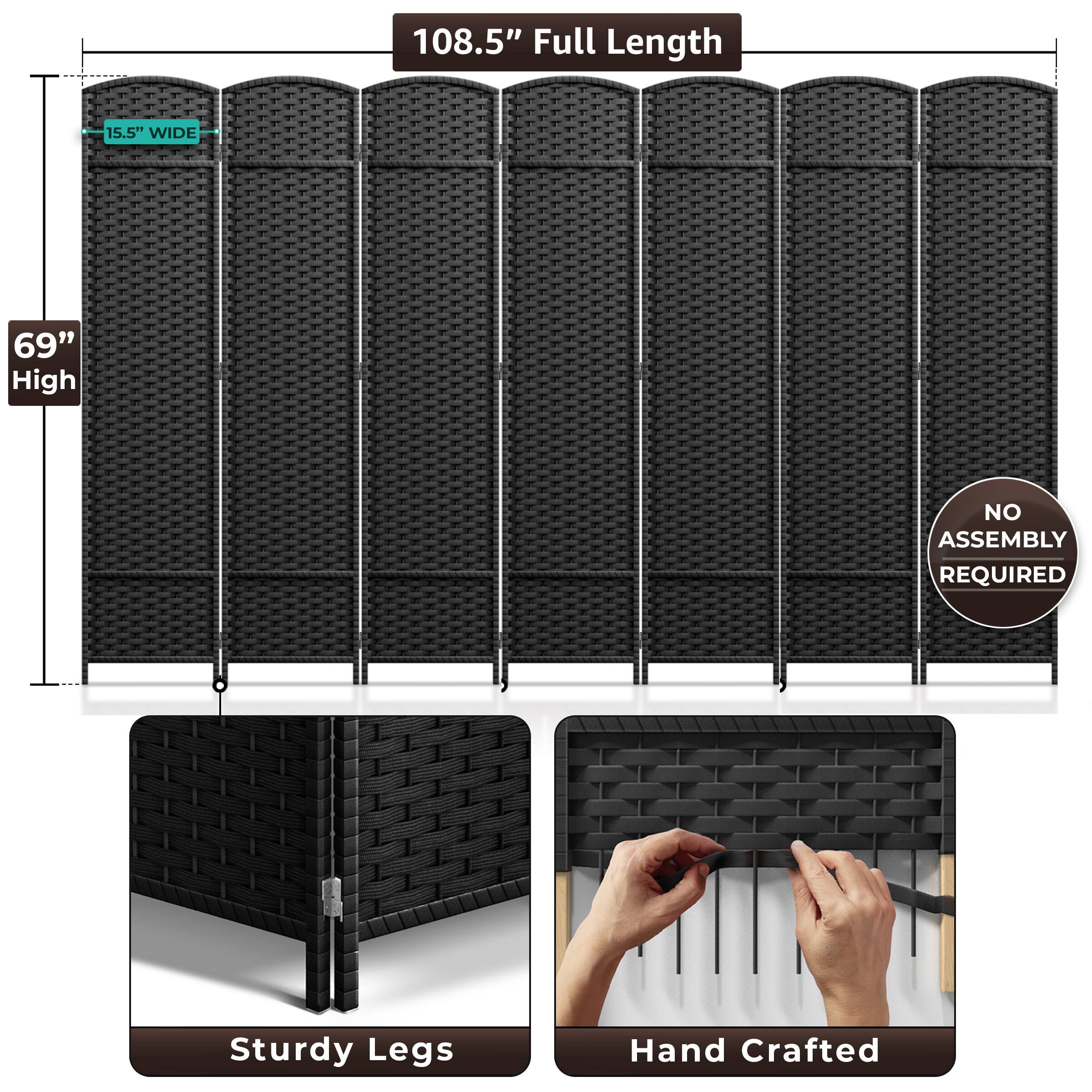 108.5" Full Length  
15.5" Wide  
69" High  
No Assembly Required  
Sturdy Legs  
Hand Crafted