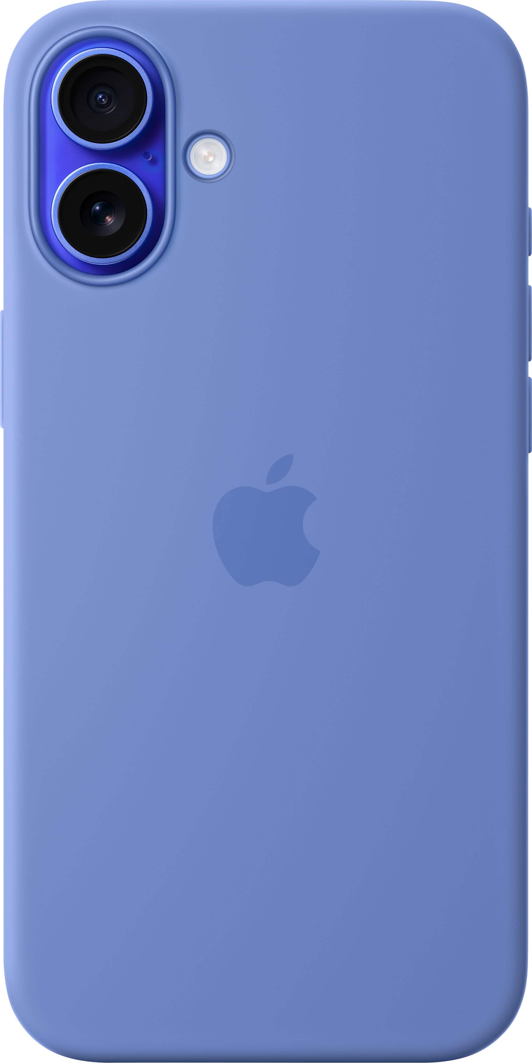 Front. Apple - iPhone 16 Plus Silicone Case with MagSafe - Periwinkle.