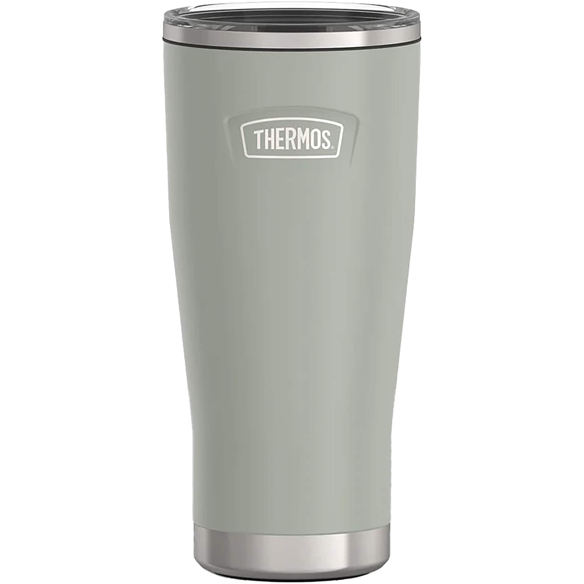 Front. Thermos - Thermos 24. oz Icon Insulated Stainless Steel Tumbler - River Rock - River Rock.