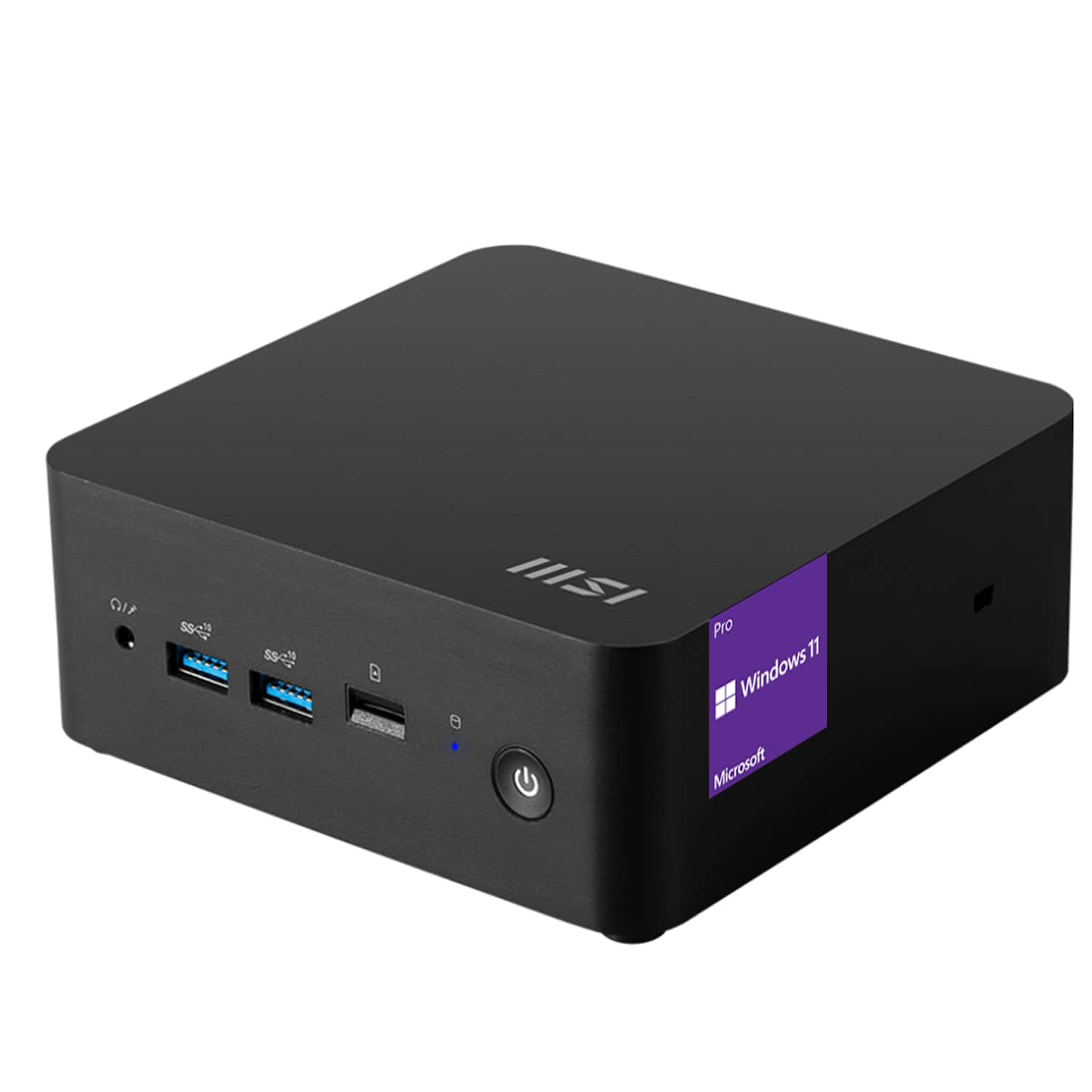 MSI - Cubi Business Desktop - Intel Core 3 100U with 16GB RAM – 1TB SSD - Windows 11 Pro - Black