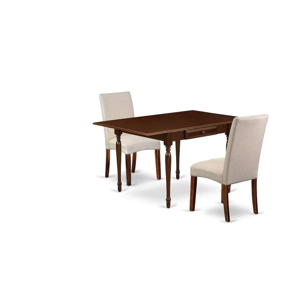 Alt View 4. East West Furniture - Dining Room Set Mahogany - Brown.