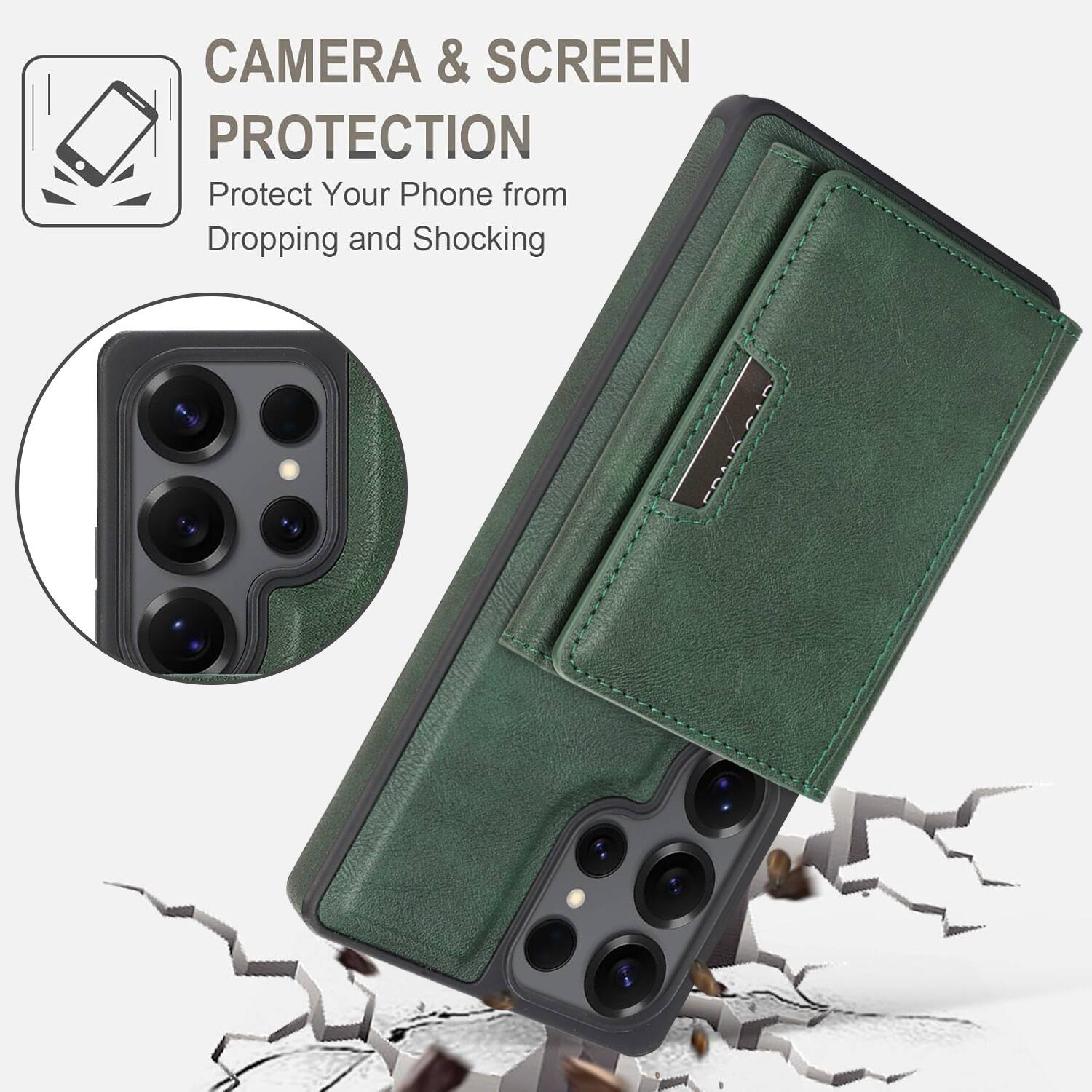 CAMERA & SCREEN PROTECTION  
Protect Your Phone from Dropping and Shocking