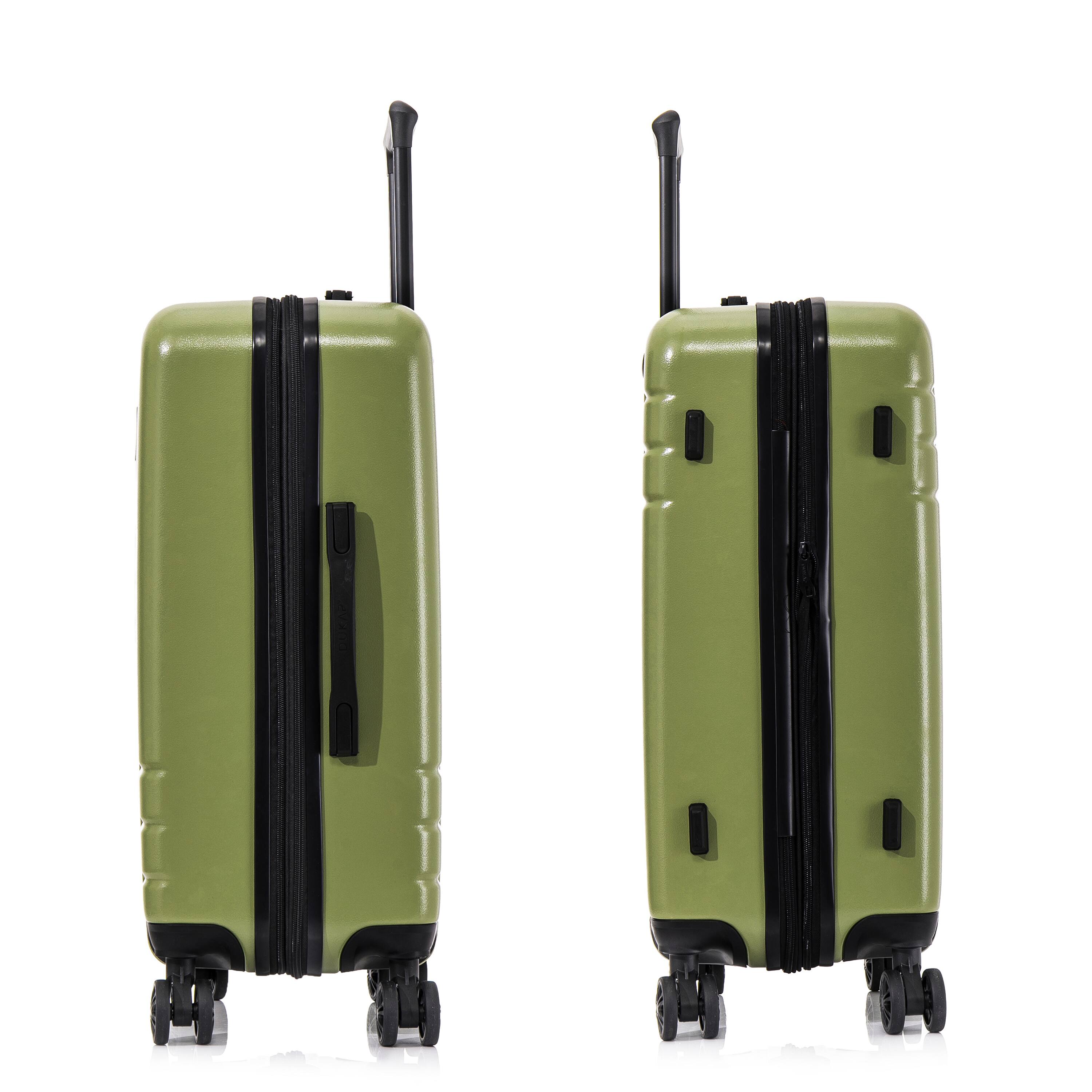 Alt View 3. DUKAP - Zahav Lightweight Hardside Spinner Luggage 24" - GREEN.