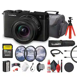 Panasonic - Lumix S9 Mirrorless Camera with 18-40mm f/4.5-6.3 Lens (Black) + More