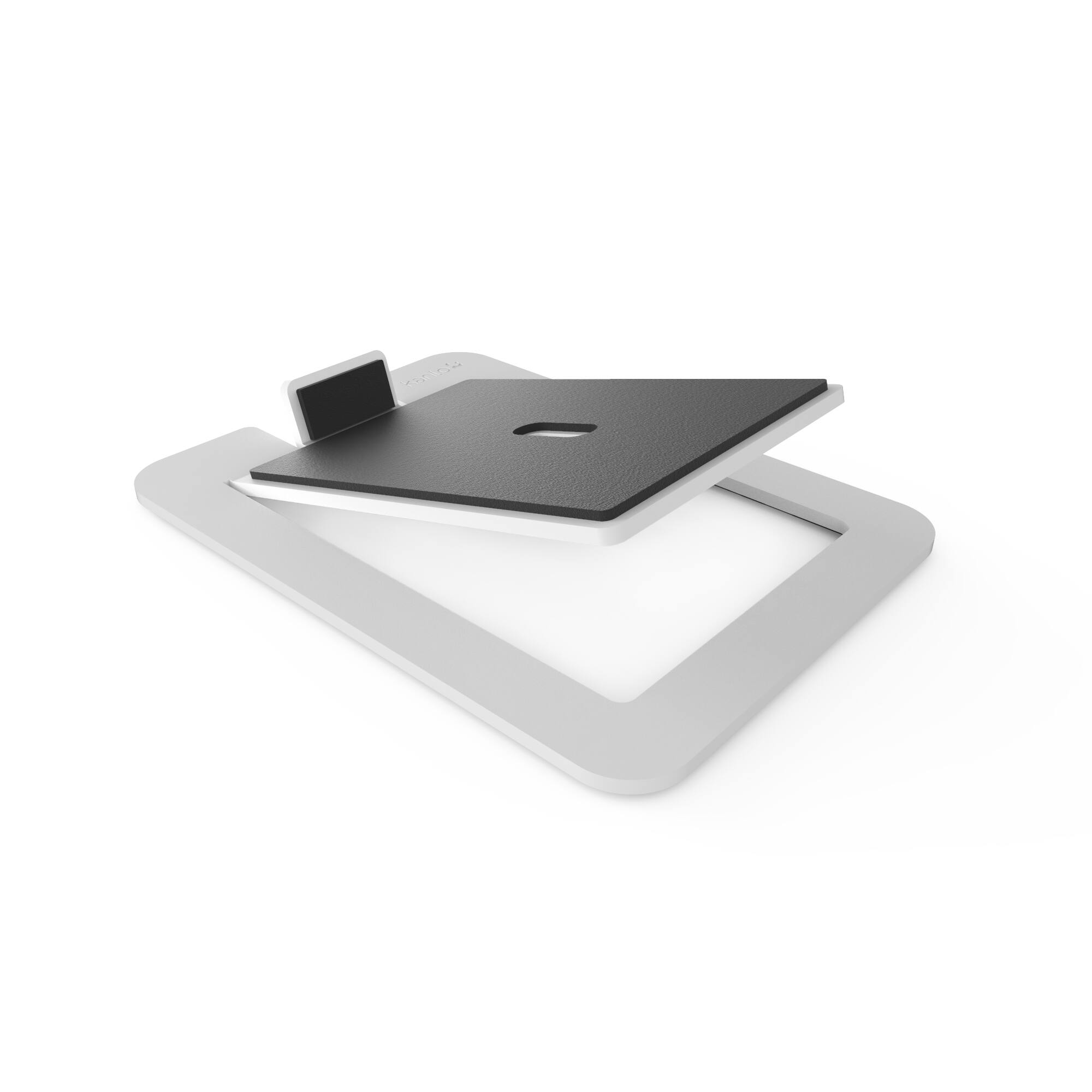 Back. Kanto - Angled Desktop Speaker Stands for Large Speakers, Pair - White.