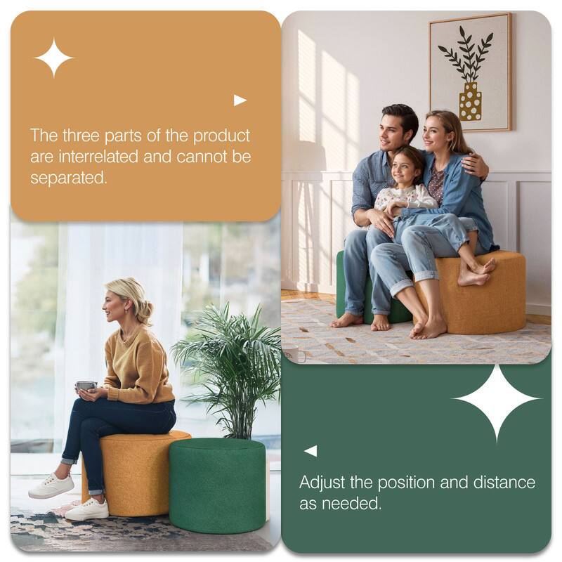 The three parts of the product are interrelated and cannot be separated.

Adjust the position and distance as needed.