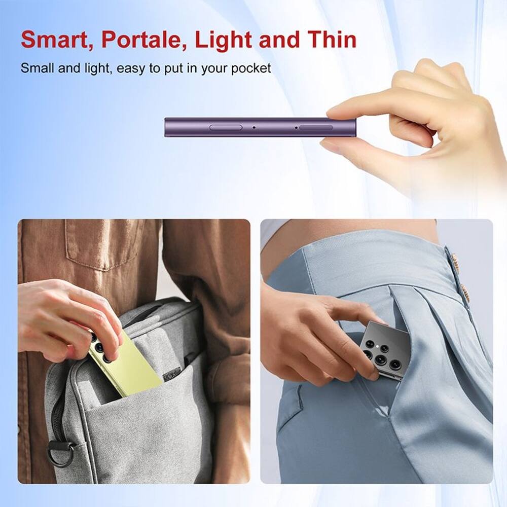 Smart, Portable, Light and Thin  
Small and light, easy to put in your pocket
