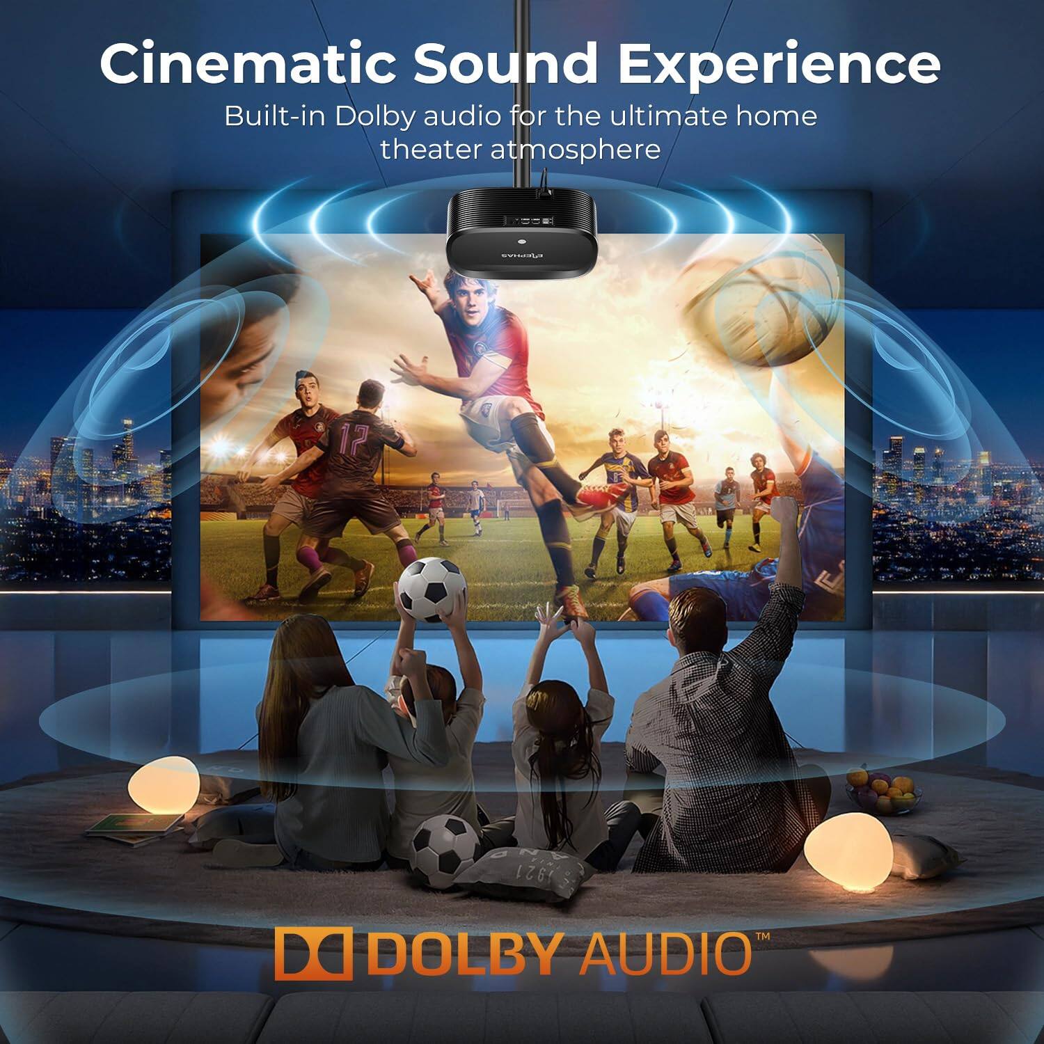 Cinematic Sound Experience Built-in Dolby audio for the ultimate home theater atmosphere. COI 17 " DOLBY AUDIO