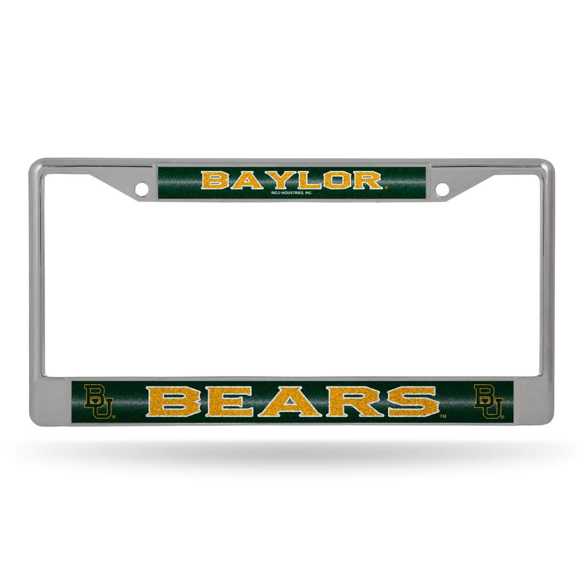 Baylor Bears Sparkly Glitter Bling Look Chrome License Plate Frame
