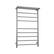 Front. Pursonic - Pursonic Wall Mount Electric Towel Warmer with 8 Heated Bars Plus 3 Non-heated Bars - Silver.