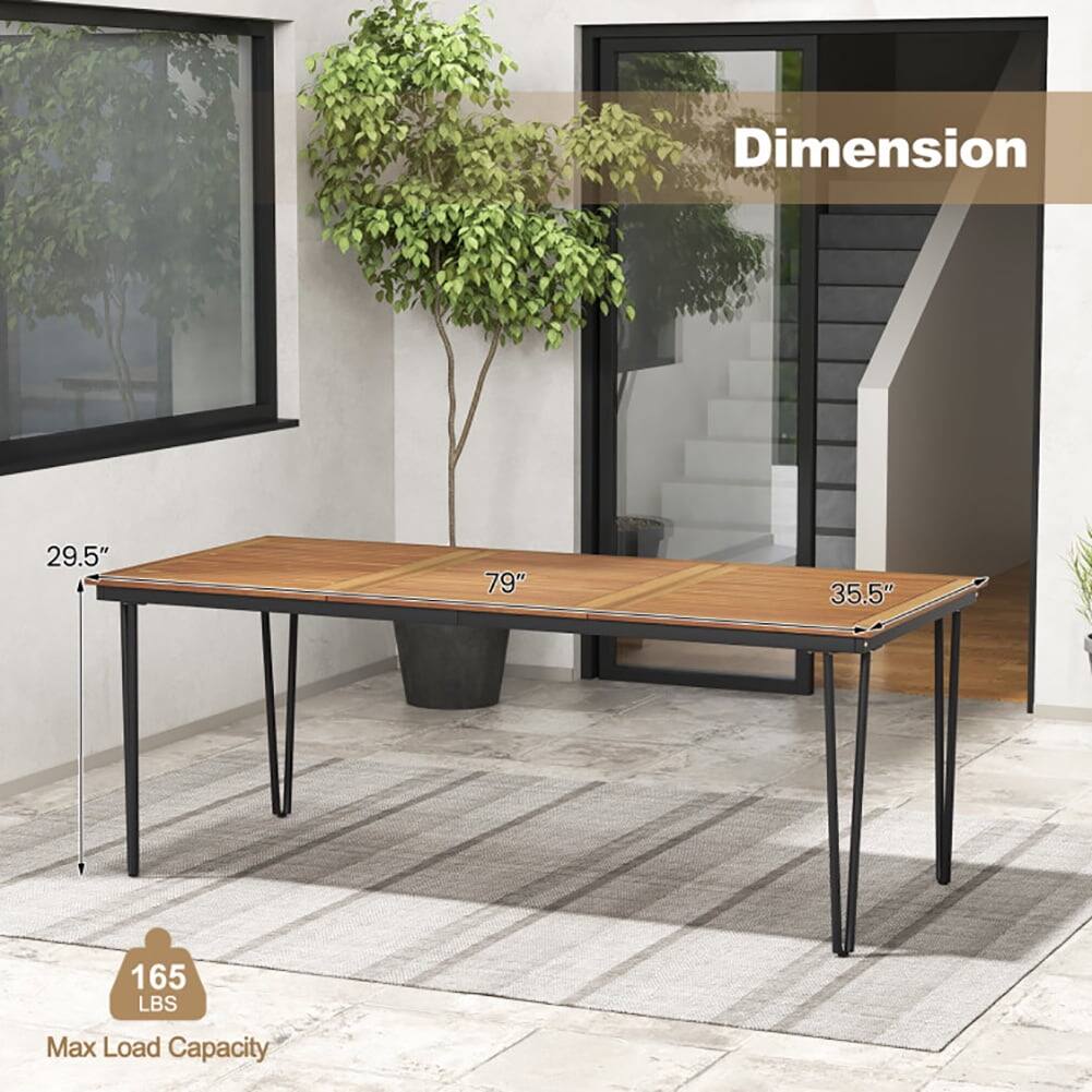 Dimension: 29.5" x 79" x 35.5"  
Max Load Capacity: 165 LBS