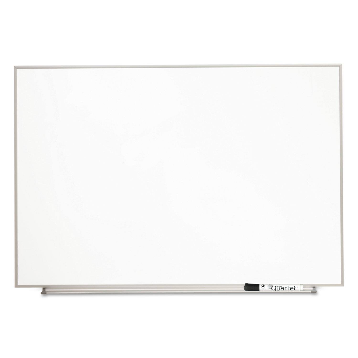 Front. Quartet - Matrix Magnetic Boards, 34" x 23", White Surface, Satin Aluminum Frame.