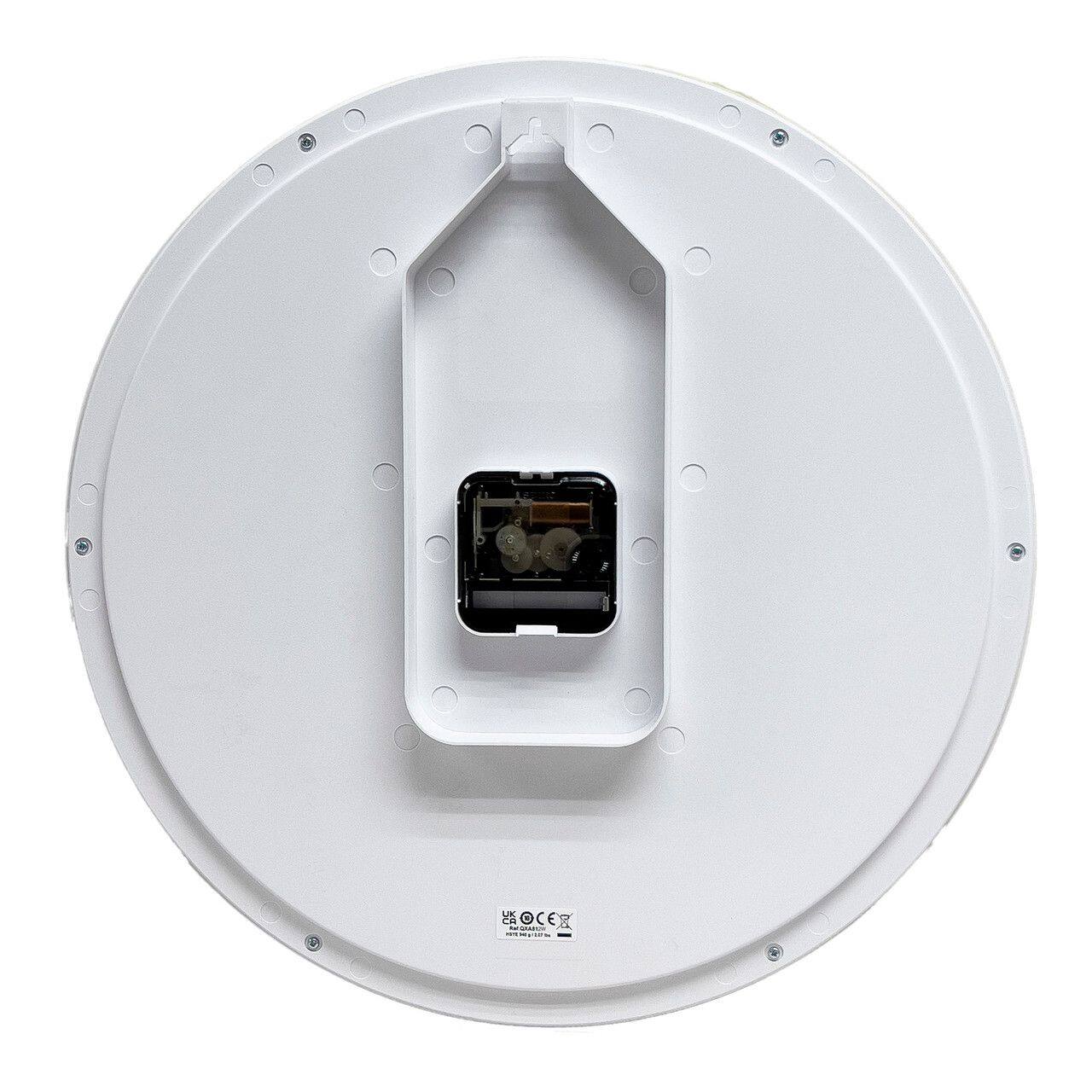 Left. Seiko - Seiko 14" Disco Wall Clock, White - White.