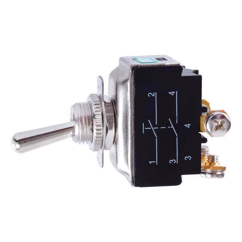 Angle. Jandorf - Jandorf 20 amps Double Pole Toggle Power Tool Switch Silver 1 pk - Silver.