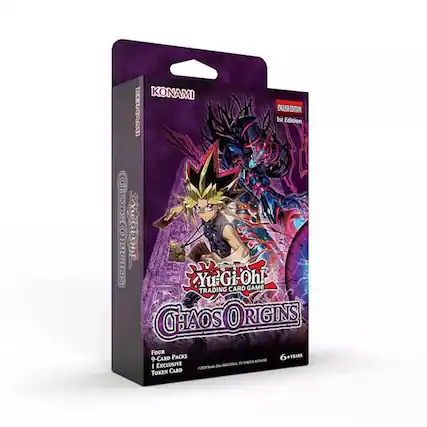 KONAMI
ENGLISH EDITION 1st Edition
SHONENJUMP PREGIORE CARD GAME TRADING CHAOS ORIGINS FOUR 9-CARD PACKS YEARS IV ANTO KONAMI I EXCLUSIVE COIDA DiarSHCORIA TOKEN CARD