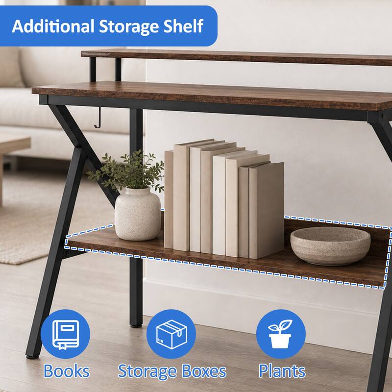 Additional Storage Shelf

Books
Storage Boxes
Plants