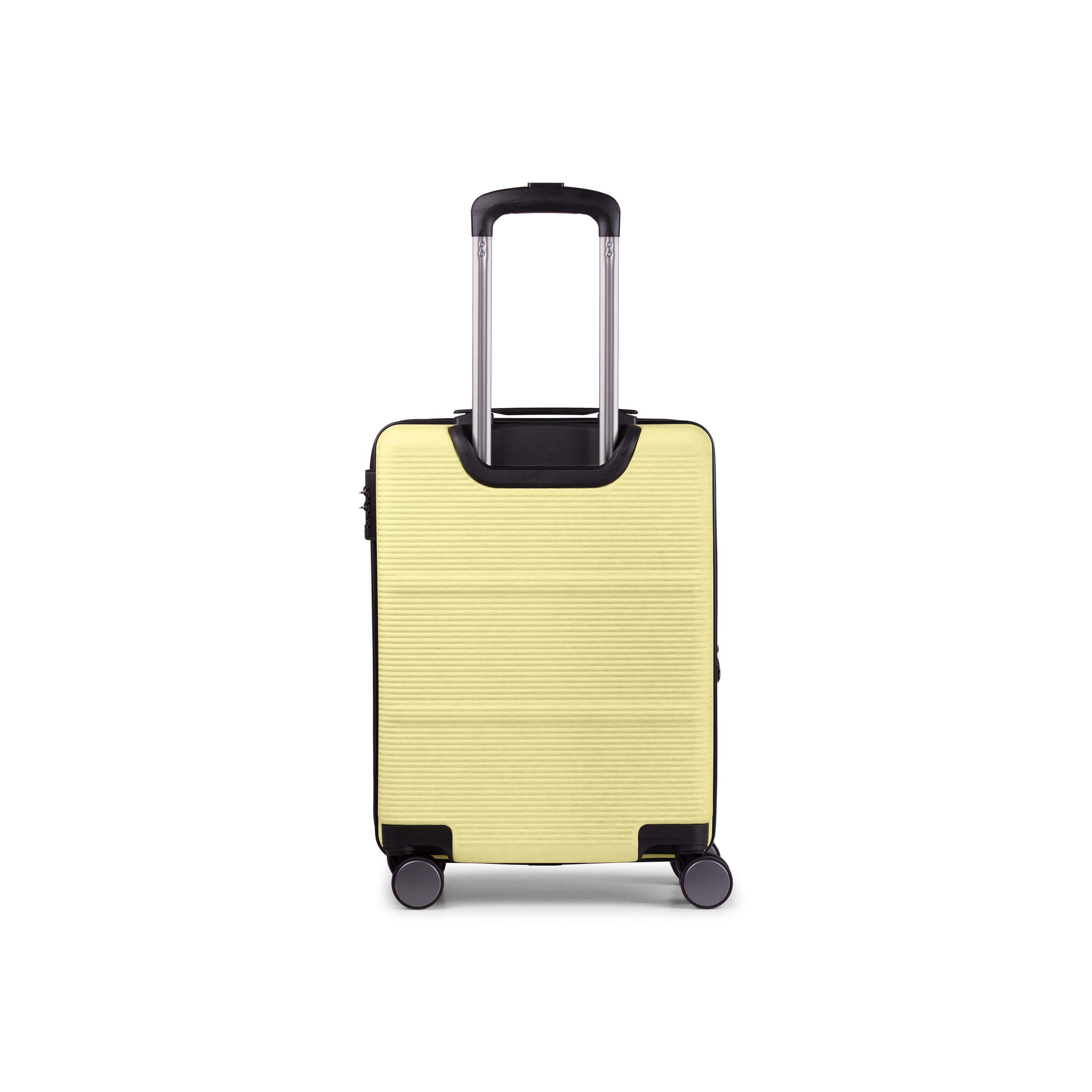 Alt View 1. Bugatti - Bugatti Brussel 3 Piece Hardside Luggage Set - YELLOW.