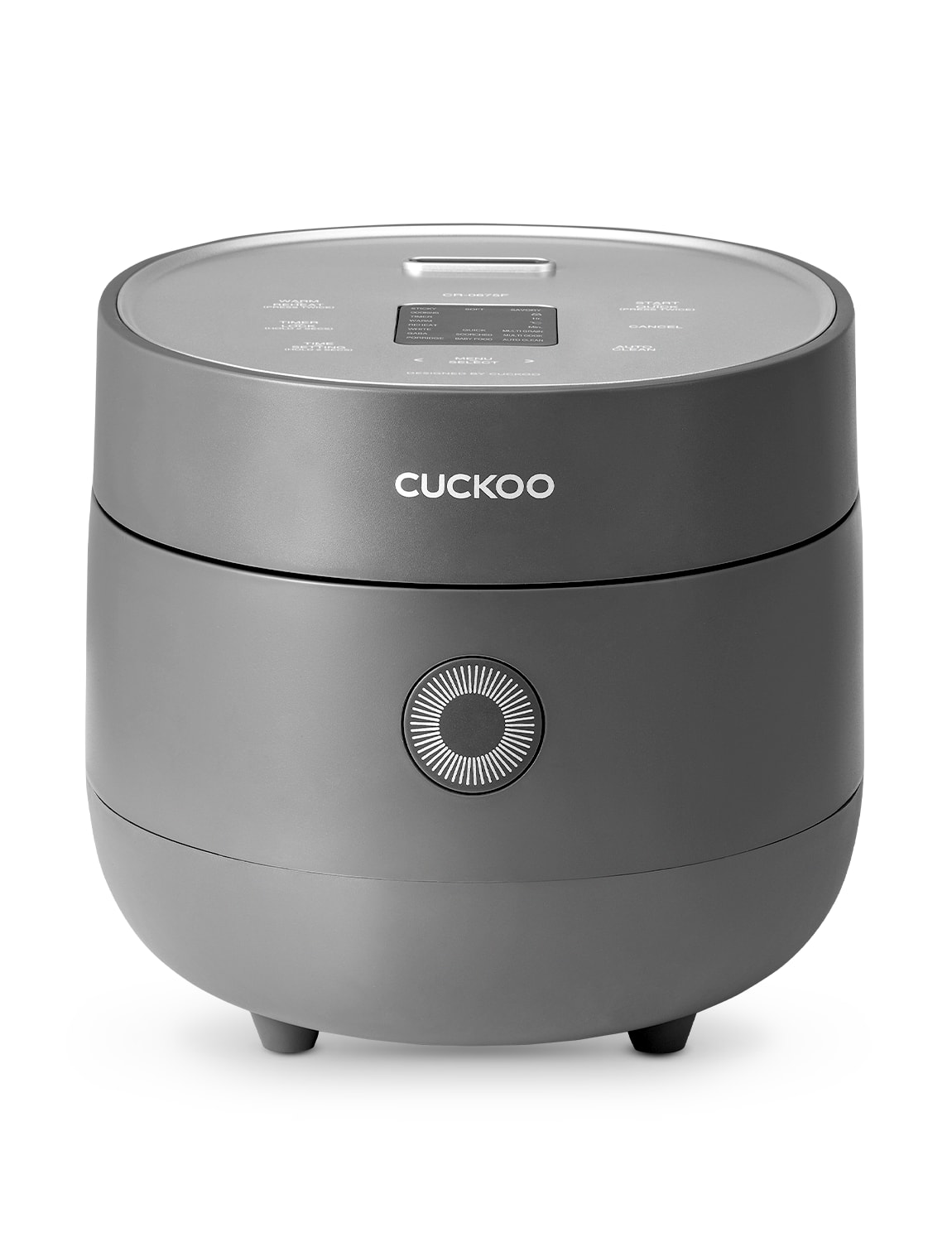 CUCKOO ELECTRONICS - Cuckoo Rice Cooker 12 Cups Cooked Warmer with Nonstick Pot 13 Menu Options and Micom Fuzzy Logic Tech - Gray