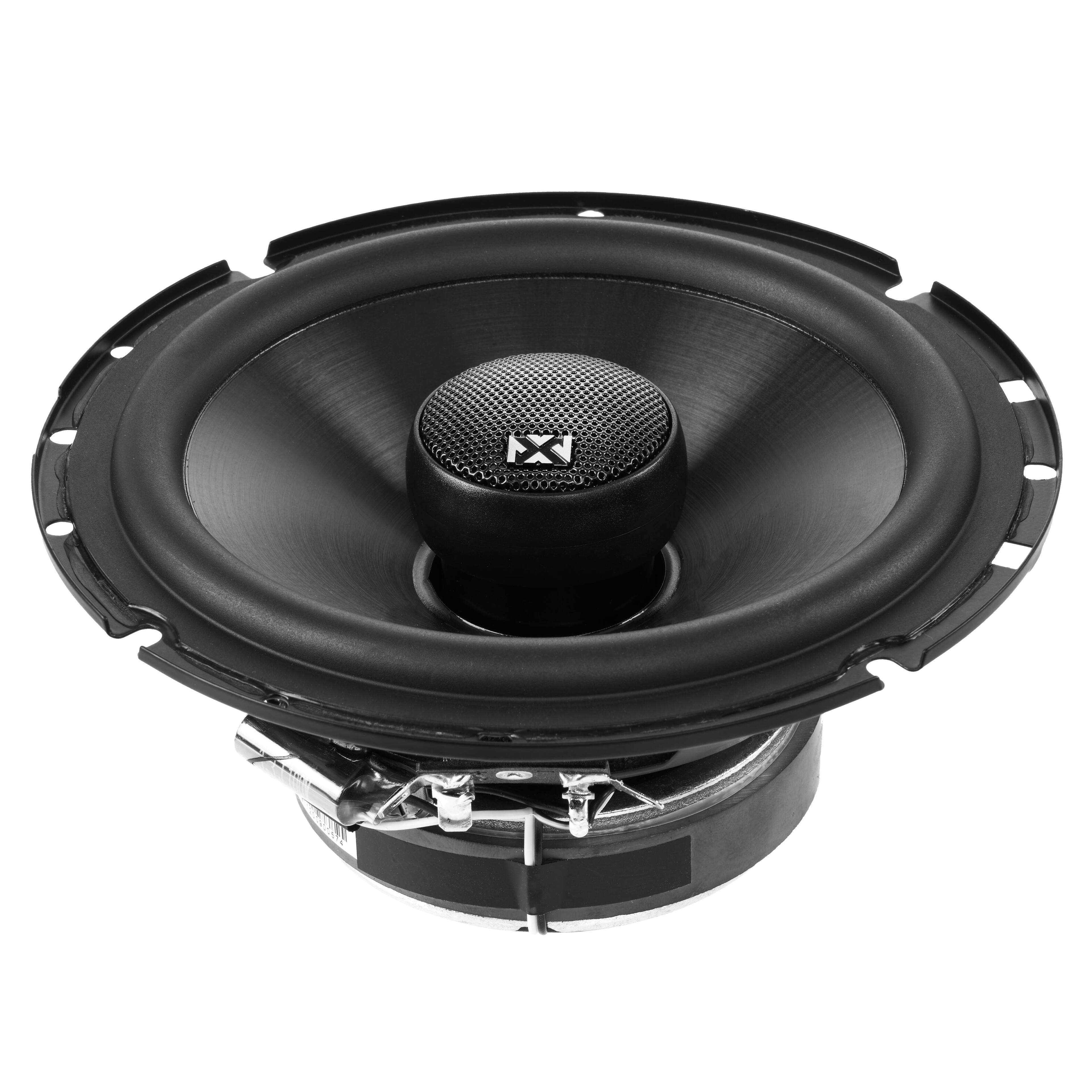 Alt View 2. NVX - VSP65 600W Peak (200W RMS) 6.5in V-Series 2-Way Coaxial Speakers with 25mm Silk Dome Tweeters.