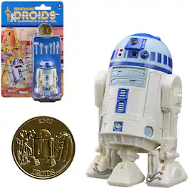 Hasbro - Star Wars: Droids - Black Series - Artoo-Detoo (R2-D2) Action Figure with Coin - COLLECTIBLES - Multicolor