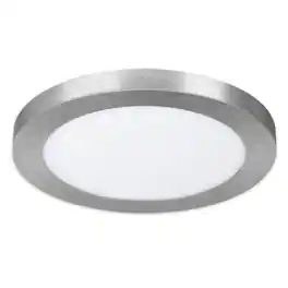 Amber Sporting Goods - Feit Electric LED 11 in. W x 11 in. L Nickel LED Flat Panel Light Fixture