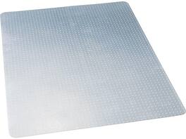 Deflecto - EconoMat 46" x 60'' Rectangular Chair Mat for Low-Pile Carpet, Vinyl - Clear