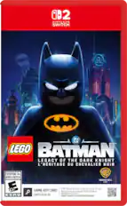 2 NINTENDO SWITCH W GCPO NOHARC * DC TM LEGO BATMAN LEGACY OF THE DARK KNIGHT L'HERITAGE DU CHEVALIER NOIR EVERYONE 10+ WB ENFANTS at ADULTES 10+ WARNER BROS. GAMES 10+ GAME-KEY CARD 25 Téléchargement nécessaire. GB Full game download via internet (25 Go) required. See back. OU verso. ESRB CARTE CLÉ DE JEU support.nintendo.com/switch2/gamekeycard