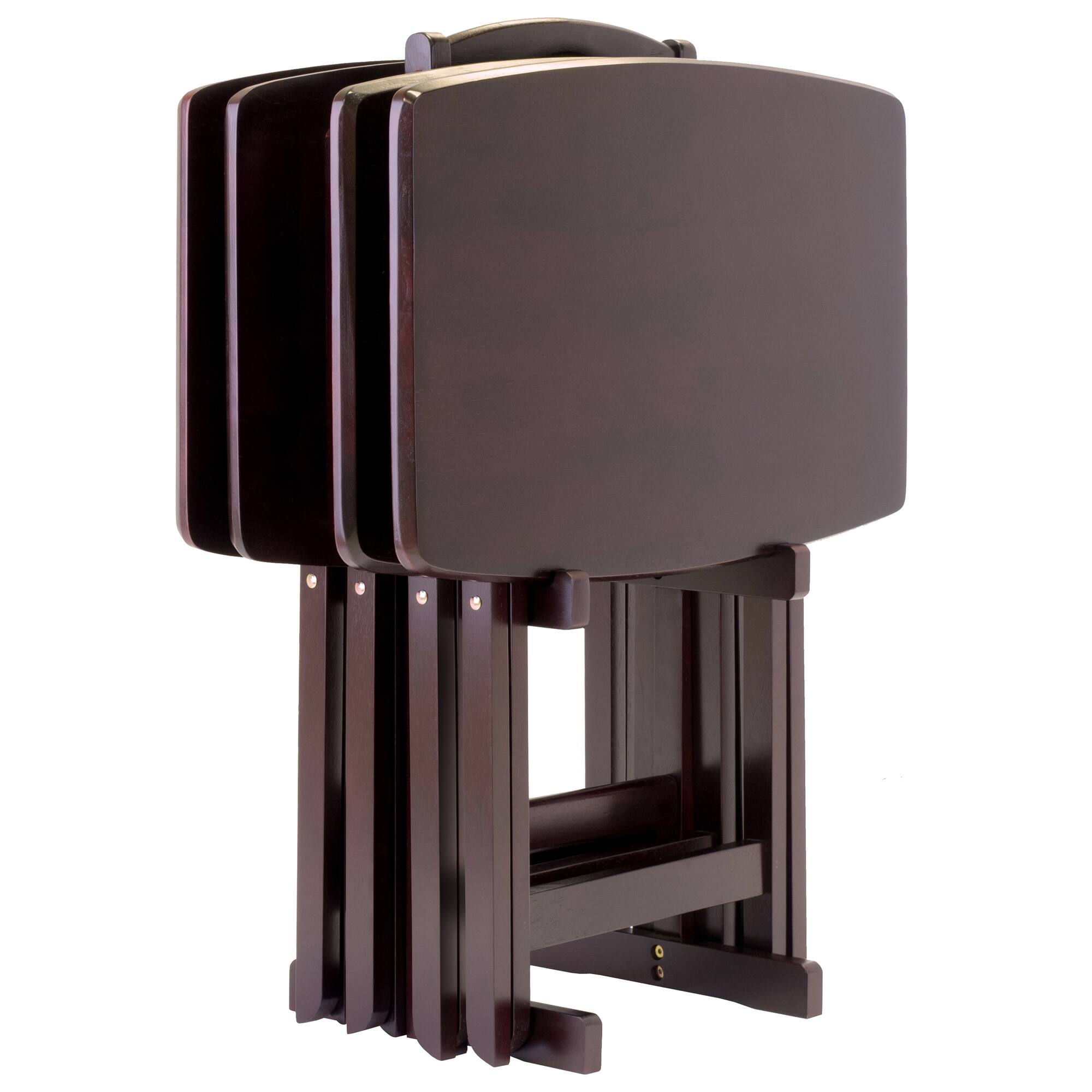 Alt View 4. Winsome Wood - Dylan 5-Pc Oversized Snack Table Set - Espresso.