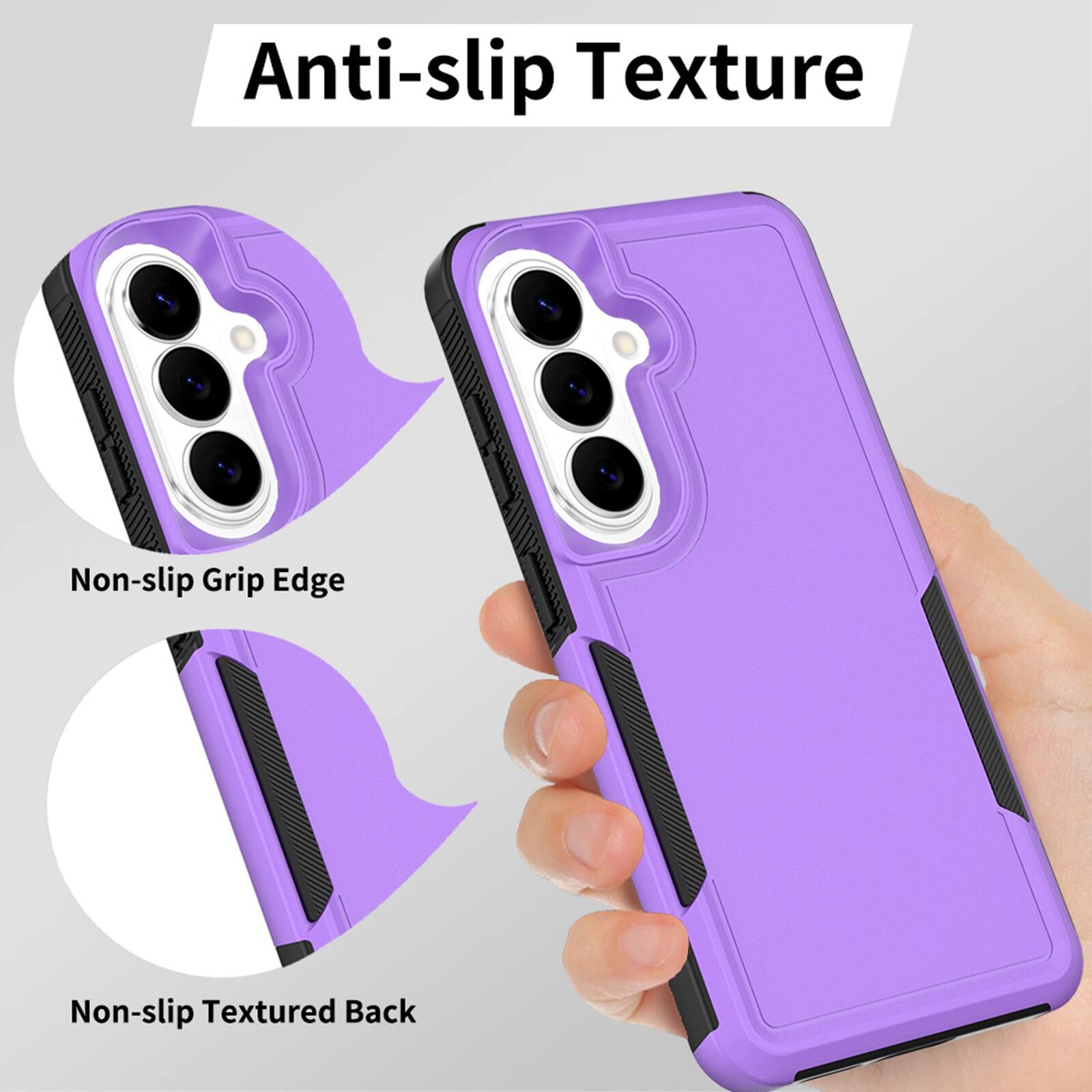 Anti-slip Texture

Non-slip Grip Edge

Non-slip Textured Back