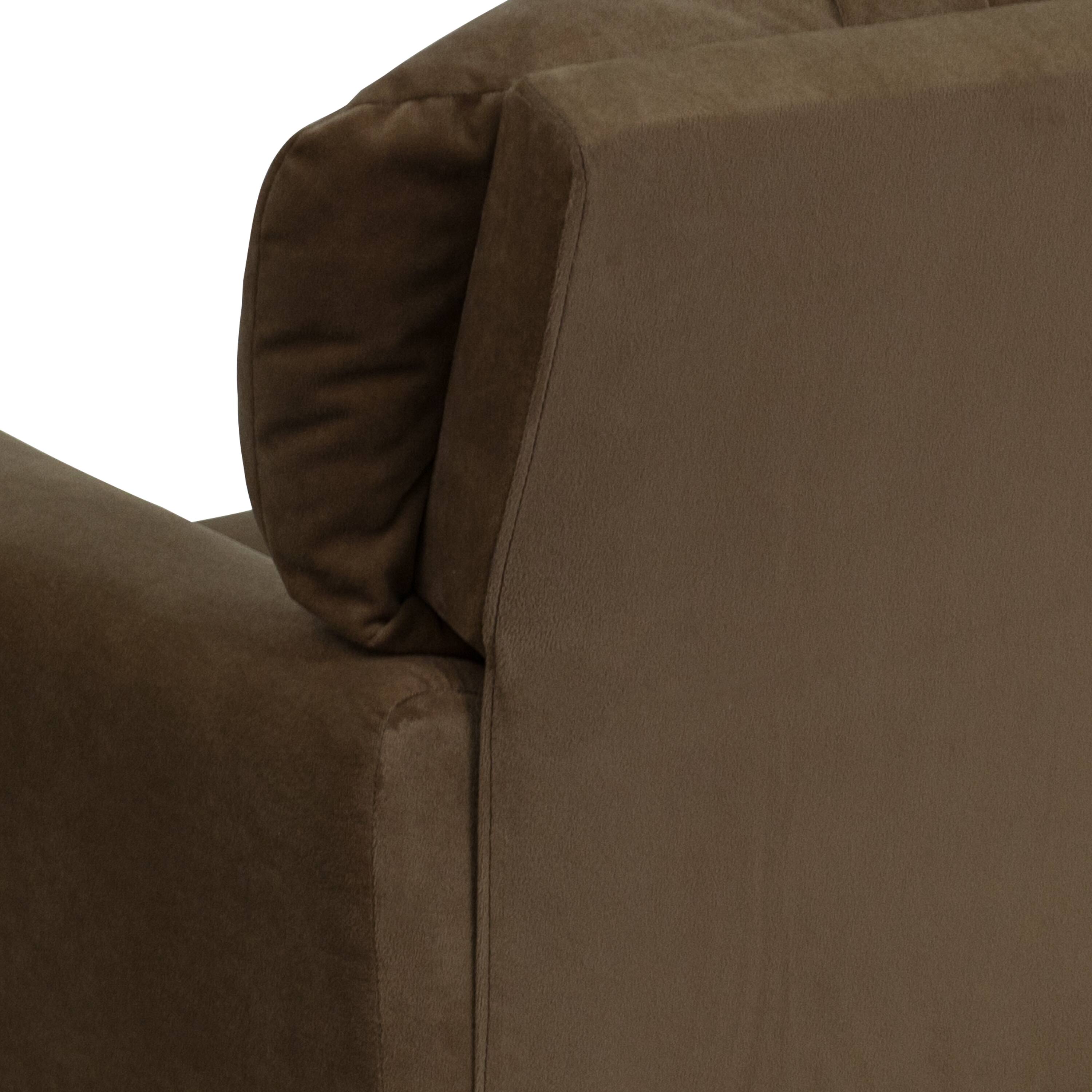 Alt View 8. Emma + Oliver - Contemporary Kids Recliner with Cup Holder - Brown Microfiber.