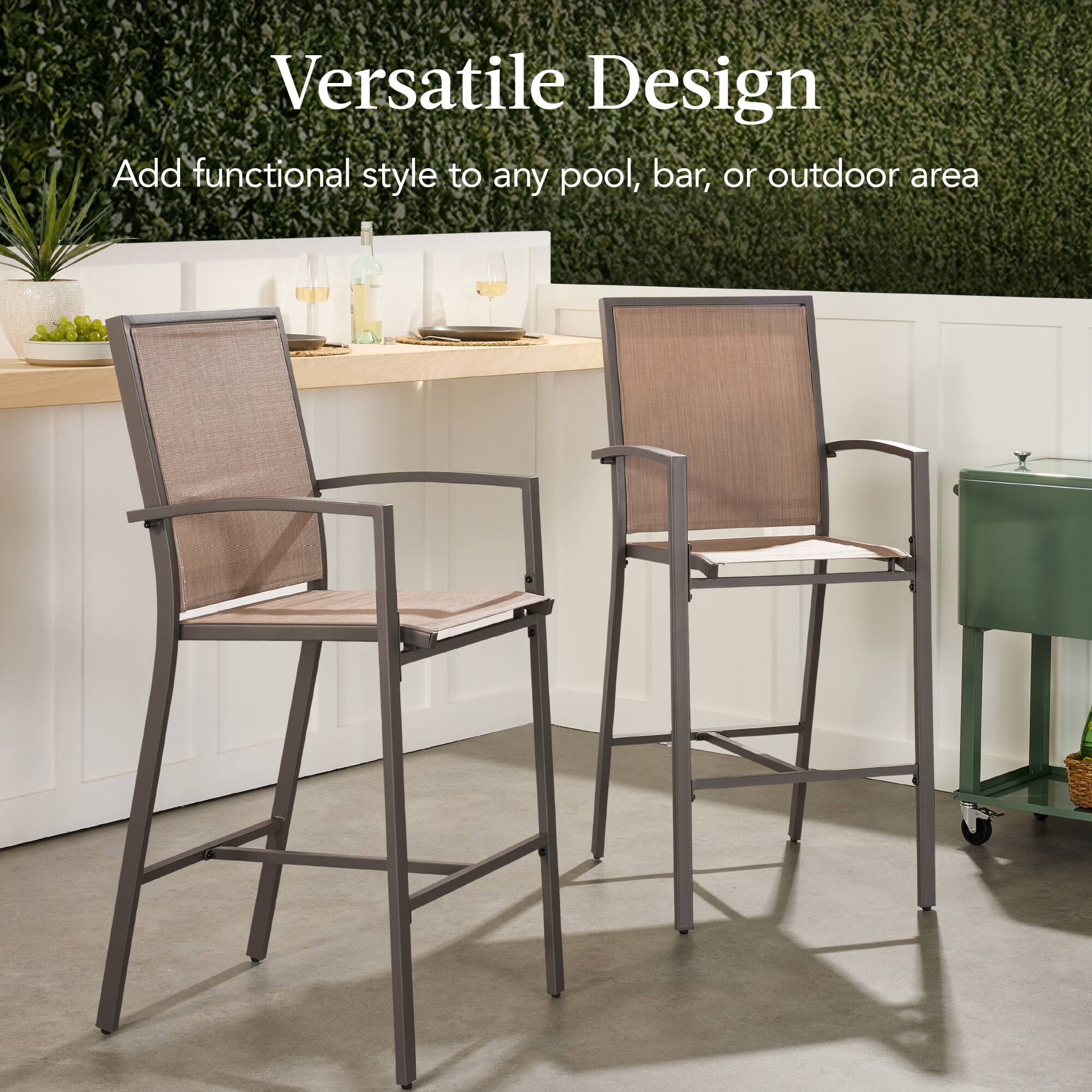 Versatile Design  
Add functional style to any pool, bar, or outdoor area