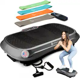 LifePro - Waver Vibration Plate – Whole Body Exercise Machine for Weight Loss, Muscle Toning & Lymphatic Drainage - Gray