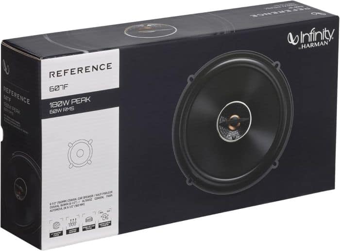 Infinity REF607F 6 1/2” Two way car audio speakers Black