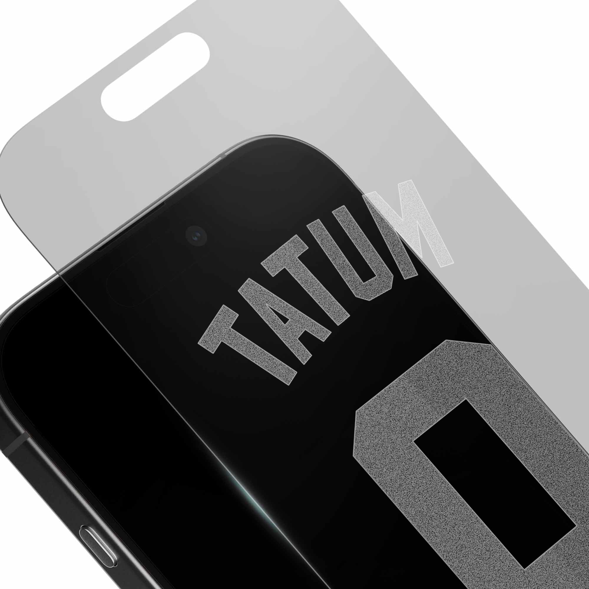 Alt View 2. Screen Skinz - Jayson Tatum Boston Celtics Clear iPhone Screen Protector - 15 Plus/15 Pro Max/16 Plus - Multicolor.