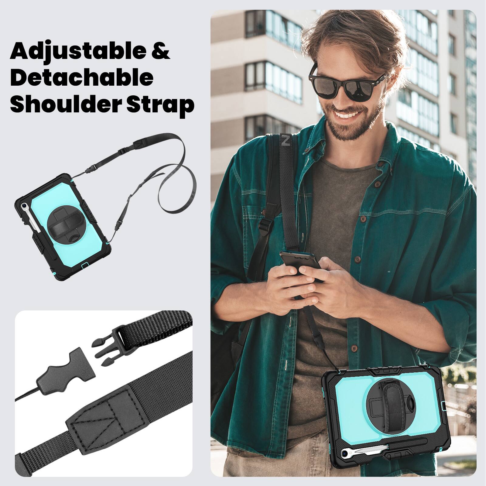 Adjustable & Detachable Shoulder Strap