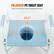 ENLARGED PE TOILET SEAT
Larger inner bucket reduces splashes and mess
23.2"
10"
18.5"
8.3"