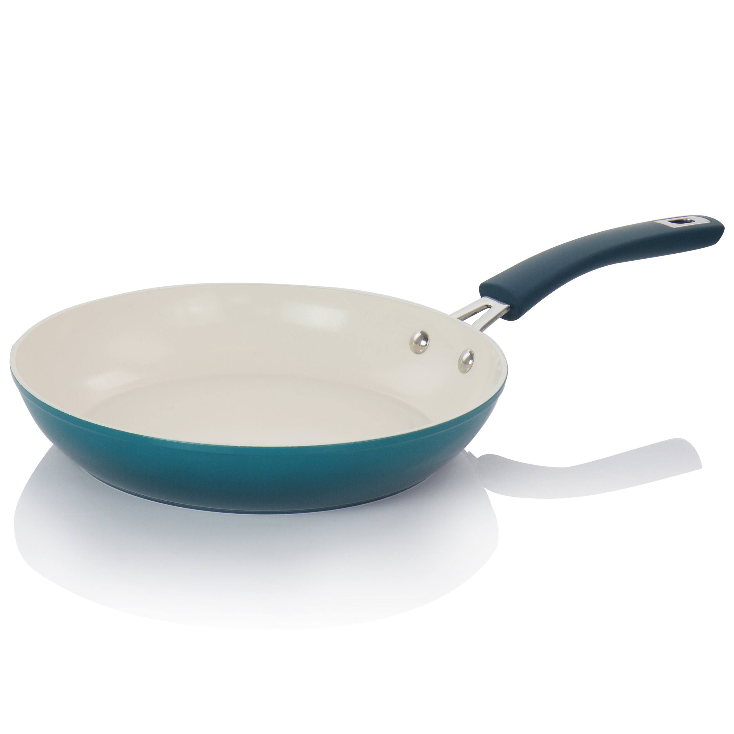Alt View 3. Oster - Oster Corbett 8 Piece Nonstick Aluminum Cookware Set in Teal - Teal.