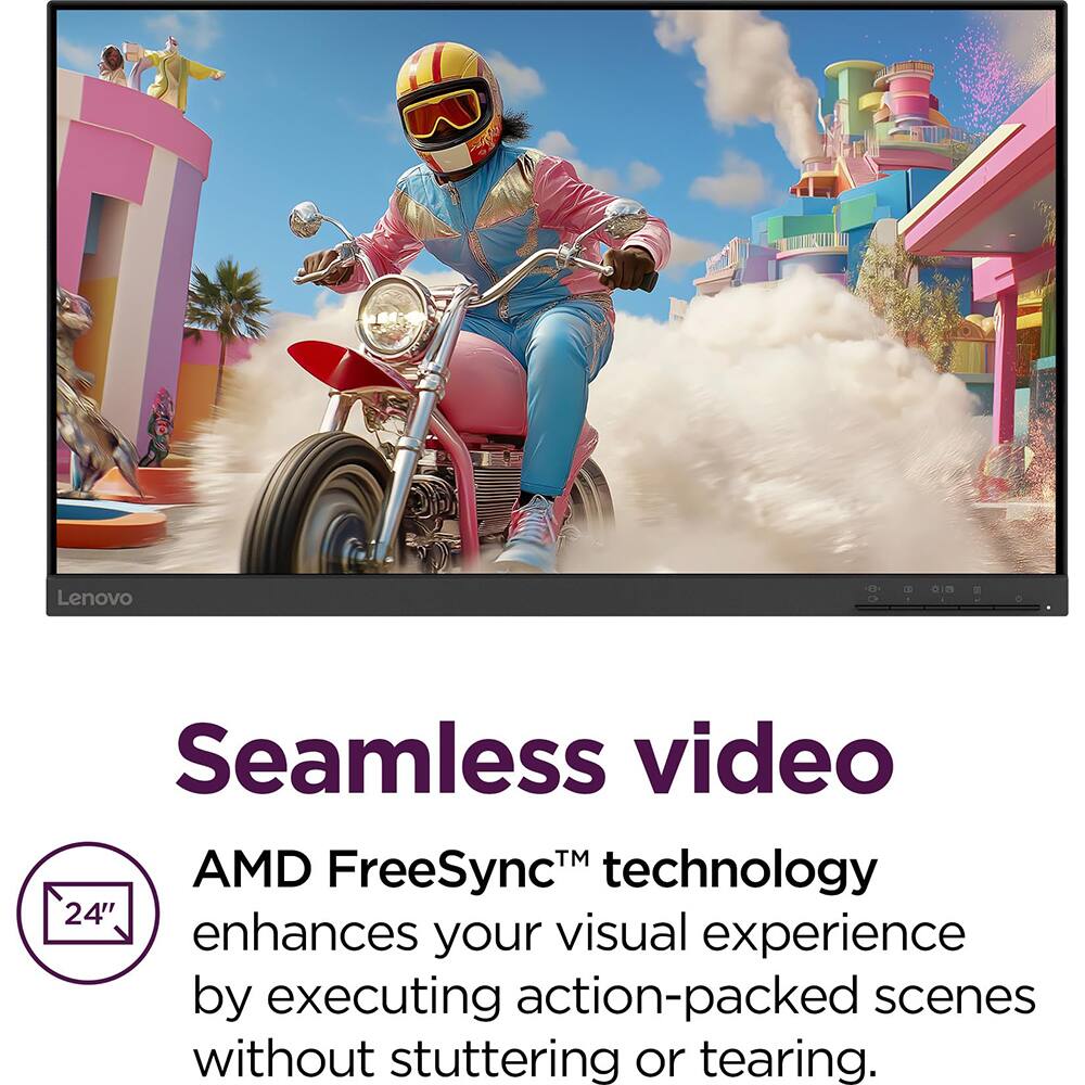 Seamless video  
AMD FreeSync™ technology  
enhances your visual experience by executing action-packed scenes without stuttering or tearing.